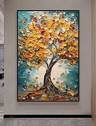 mintura χειροποίητη έγχρωμη υφή ελαιογραφίες δέντρων σε καμβά διακόσμηση τοίχου μοντέρνα αφηρημένη εικόνα για διακόσμηση σπιτιού τυλιγμένη ζωγραφική χωρίς πλαίσιο