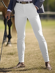 Męskie Spodnie Typu Chino Spodnie codzienne Przednia kieszeń Równina Komfort Biznes Codzienny Święto Moda Szykowne i nowoczesne Czarny Biały