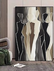pictura pictată manual pânză abstractă modernă artă pietonală pictură în ulei pe perete tablou realizat manual imagini moderne pentru decorul camerei de zi