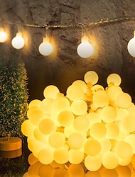 3m φώτα led string 20 led μίνι μπάλες γάμου νεράιδα φως γιορτινό πάρτι διακόσμησης εξωτερικής αυλής λάμπα usb powered