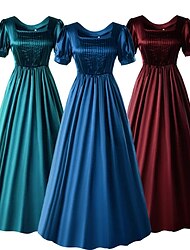 Βικτοριανό Μεσαίωνα Αναγέννησης Κοκτέιλ Φόρεμα Vintage Φόρεμα Φόρεμα τσαγιού Φόρεμα χορού Γυναικεία Κοριτσίστικα Στολές Πεπαλαιωμένο Μεταμφίεση Πάρτι Μασκάρεμα Πάρτι Τσαγιού Φόρεμα