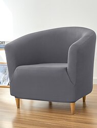 Clubsessel-Schonbezug, Barrel-Sessel-Schonbezug, Burgunderrot, Stretch-Sesselbezug, Sofabezug, Couch-Möbelschutz für das Wohnzimmer, Jacquard-Spandex-Couchbezüge