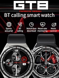 GT8 Inteligentny zegarek 1.28 in Inteligentny zegarek Bluetooth Krokomierz Powiadamianie o połączeniu telefonicznym Monitor aktywności fizycznej Kompatybilny z Android iOS Damskie Męskie Długi czas