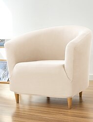 Club Chair Slipcover Barrel Chair Slipcover Burgundy Stretch Armchair Cover Sofa Cover Couch Furniture Protector for Living Room Jacquard Spandex Couch Covers