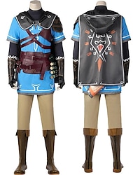 Inspirerad av The Legend of Zelda: Tears of the Kingdom Länk Animé Cosplay-kostymer Japanska Maskerad Cosplay-kostymer Kostym Till Herr Dam