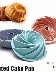 Bake Delicious Cakes, Pudding, Breads & More With This European Grade Silicone Fluted Cake Pan