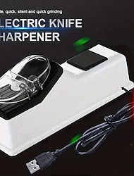 akumulatorowa elektryczna ostrzałka do noży - szybkie i automatyczne ostrzenie noży kuchennych i nożyczek