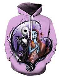 The Nightmare Before Christmas Sally Hoodie Cartoon Manga Anime 3D Front Pocket Graphic Hoodie For Couple's Men's Women's Adults' 3D Print Party Casual Daily