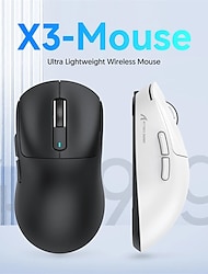 Attack Shark X3 Bluetooth Mouse  49g Lightweight  PixArt PAW3395 Tri-Mode Connection 26000dpi 650IPS Macro Gaming Mouse