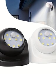 senzorové noční nástěnné světlo, bateriově napájená světla s pohybovým senzorem, bezdrátový 9 led pohybový bodový reflektor pro vnitřní a venkovní použití, zahradní senzor pohybu, bezpečnostní LED