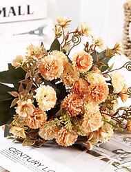 1 szt. Retro piwonia hortensja plastikowe kompozycje kwiatowe - idealna dekoracja wnętrz i prezenty na dzień matki/urodziny świąteczny prezent na boże narodzenie