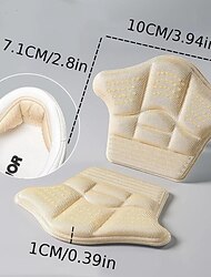 1 par hälklistermärke anti-dropp häl, fotsportinnersula hälklistermärke, halvstorleksdyna för stora skor, justerbara skokuddar