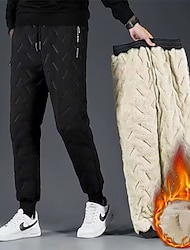 Ανδρικά Σέρπα Τζόγκκερ Χειμωνιάτικο παντελόνι Παντελόνια Τσέπη Κορδόνι Ελαστική μέση Συμπαγές Χρώμα Άνεση Ζεστό Causal Καθημερινά Αθλήματα Μοντέρνα 1 2 Μικροελαστικό