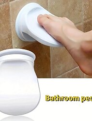 1pc Shower Foot Rest, Wall Mounted Footstool Step, Bathroom Shower Foot Pedal, Plastic Shower Step With Suction Cup, Bathroom Accessories