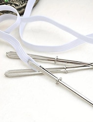 2 stuks naald-elastische inrijger, zelfborgende pincet, clip voor tailleband, gemakkelijk te trekken naaigereedschap.