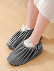 2 conjuntos de capas reutilizáveis para sapatos, antiderrapantes para homens e mulheres, laváveis, mantêm a limpeza do tapete do chão, uso interno e externo, capa protetora de sapatos