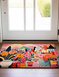 barevné městské rohožky podlahové rohože omyvatelné koberečky kuchyňská rohož protiskluzový koberec odolný proti oleji vnitřní venkovní rohož ložnice dekorace koupelnová rohož vstupní koberec