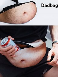 FUNNY Outdoor Sports Dadbagw Creative Big Belly Waistpack Fake Belly Waistpack Beer Belly Waistpack Change