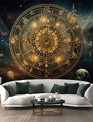 Tarot Divination Astrology Hanging Tapestry Wall Art Large Tapestry Mural Decor Photograph Backdrop Blanket Curtain Home Bedroom Living Room Decoration