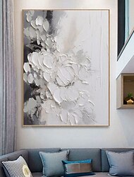 šedé a bílé abstraktní umění ruční olejomalba na plátně wabi sabi nástěnné umění šedá minimalistická malba 3d texturovaná akrylová malba domácí nástěnná výzdoba