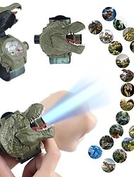 ילדים דינוזאור הקרנת שעון דפוס דינוזאור מצויר שעון מקרן מקרן על פרק כף היד צעצוע חינוכי ילדים בנים בנות