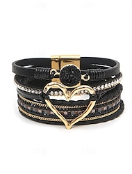 Armband Smycken Retro / vintage Bohemisk Boho PU läder Till Cosplay Herr Dam Kostymsmycken Märkessmycken