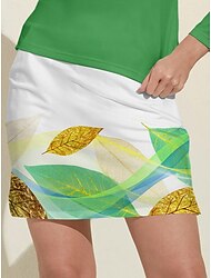 Pentru femei Fusta de golf Alb Pantaloni Vestimenta Golf Doamnelor Haine Ținute Poartă Îmbrăcăminte