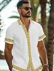 camicia da uomo tropicale al limone resort hawaiano con stampa 3d camicia abbottonata a maniche corte camicia estiva da spiaggia vacanza da indossare ogni giorno dalla s alla 3xl