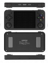 Console de jogos portátil anbernic rg35xx h, reprodutor de vídeo de áudio portátil com tela hd de 3,5 polegadas, console de jogos retrô portátil de balancim duplo