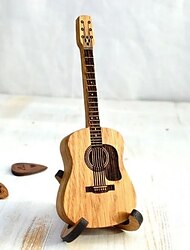 ξύλινο κιβώτιο ακουστικής κιθάρας με βάση, εξατομικευμένο κουτί κιθάρας για pick