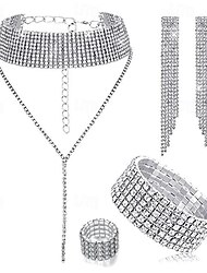 Jewelry Set For Women's Wedding Party Evening Gift Alloy Geometrical