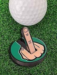 Funny Middle Finger Golf Ball Marker Magnetic Golf Hat Clip Removable Golf Ball Position Mark Golf Decorations Durable Funny Golf Decorations