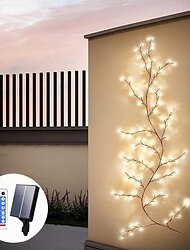 Solar tree branch light 1.8m 96 light 8-function remote control outdoor courtyard lawn holiday decoration light
