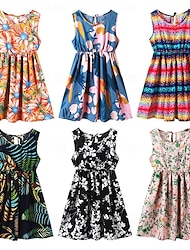 zomer meisjes jurk voor meisjes vlinder bloemenprint tieners feestjurk formele prinsessenjurk kinderen vestido 6-12y