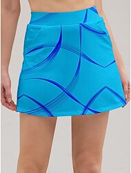 Dámské Tenisová sukně Golfová sukně Nebeská modř Ochrana proti slunci Tenisové oblečení Dámské golfové oblečení oblečení oblečení oblečení oblečení