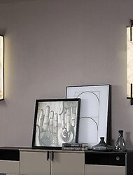 светодиодное настенное мраморное освещение, светильник для декора гостиной в помещении, лампы изголовья прикроватной тумбочки для спальни, теплый белый 60/80 см, 85-265 В