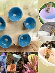 Vaso para beber insectos y abejas, elegante comedero y estación de riego de resina para abejas, perfecto para nutrición e hidratación