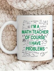 1 bucată cană de cafea profesor de matematică căni de cafea din ceramică căni de apă vară iarnă băuturi cadouri cadouri de sărbători cadouri de revelion cadouri de ziua îndrăgostiților