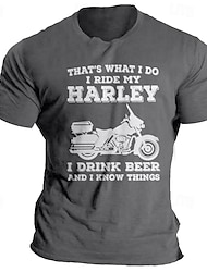 det är vad jag gör jag kör min harley motorcykel t-shirt herr grafisk bomull t-shirt sport klassisk skjorta kortärmad bekväm t-shirt gata semester sommar modedesigner
