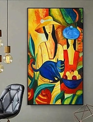 ruční olejomalba plátno umělecká výzdoba ve stylu picasso abstraktní dívka pro domácí výzdobu válcovaný bezrámový nenatažený obraz