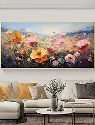 手作り油絵キャンバス壁アート装飾現代抽象花風景家の装飾ロールフレームレス未延伸絵画