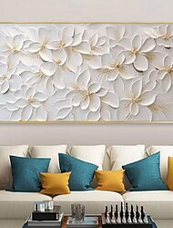 pictură în ulei realizată manual pânză artă de perete decorare abstractă 3d cuțit de paletă textură abstractă flori pentru decor interior pictură neîntinsă fără rame laminate