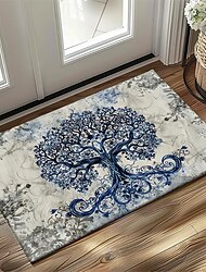 Vintage Tree of Life Doormat Floor Mats Washable Rugs Kitchen Mat Non-Slip Oil Proof Rug Indoor Outdoor Mat Bedroom Decor Bathroom Mat Entrance Rug