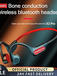 lenovo x3 pro słuchawki z przewodnictwem kostnym bezprzewodowe słuchawki bt5.3 ergonomiczna lekka konstrukcja wodoodporne słuchawki ip56
