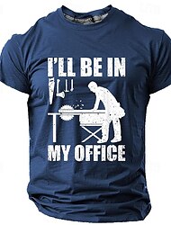 Я буду в своем офисе дизайнерская ретро винтажная мужская футболка с 3D принтом футболка футболка спортивная на открытом воздухе праздник выход футболка черная армейско-зеленая темно-синяя рубашка с