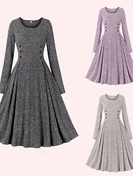 retro vintage šaty z 50. let 20. století řadové šaty swingové šaty midi dámské maškarní maškarní rande