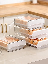 lednička box na vejce: kuchyňský organizér na vejce s velkou kapacitou, zásuvkový design pro pohodlný přístup, ideální pro skladování a třídění vajec