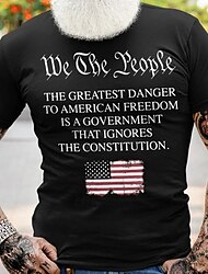 największym zagrożeniem dla amerykańskiej wolności jest koszulka rządowa męska graficzna bawełniana koszulka sportowa klasyczna koszula z krótkim rękawem wygodna koszulka ulica wakacje letnia moda