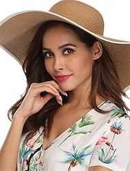Per donna Cappello Cappello da sole Portatile Protezione solare Strada Giornaliero Fine settimana Tinta unita Colore puro