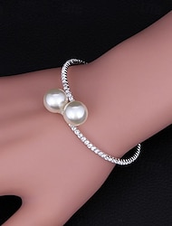 Women's Cuff Bracelet Fancy Fashion Luxury Alloy Bracelet Jewelry Silver / Rose Gold / Gold For Party Evening Gift Date